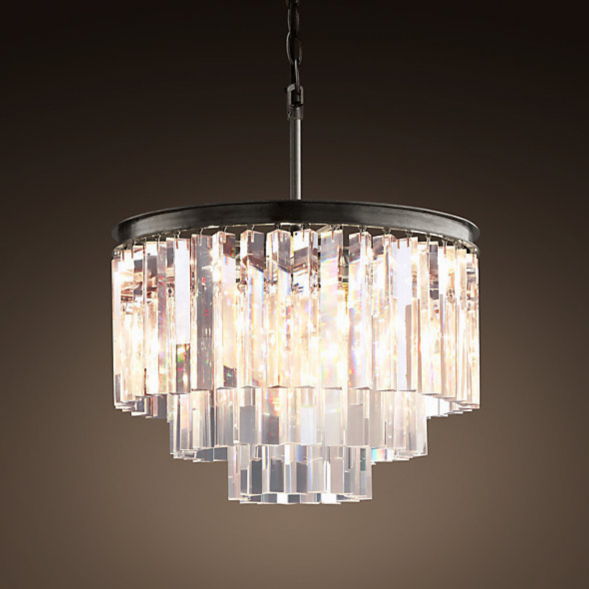 Люстра Odeon Clear Glass Hanging Chandelier