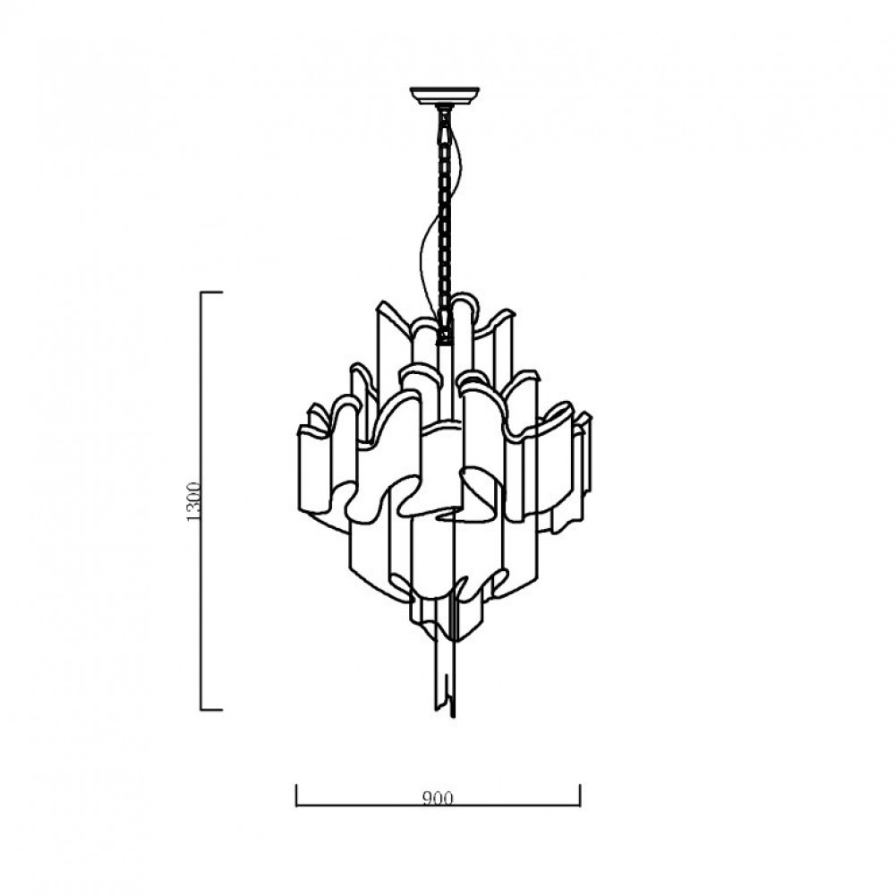 Люстра Stream Suspension Bronze DE10551